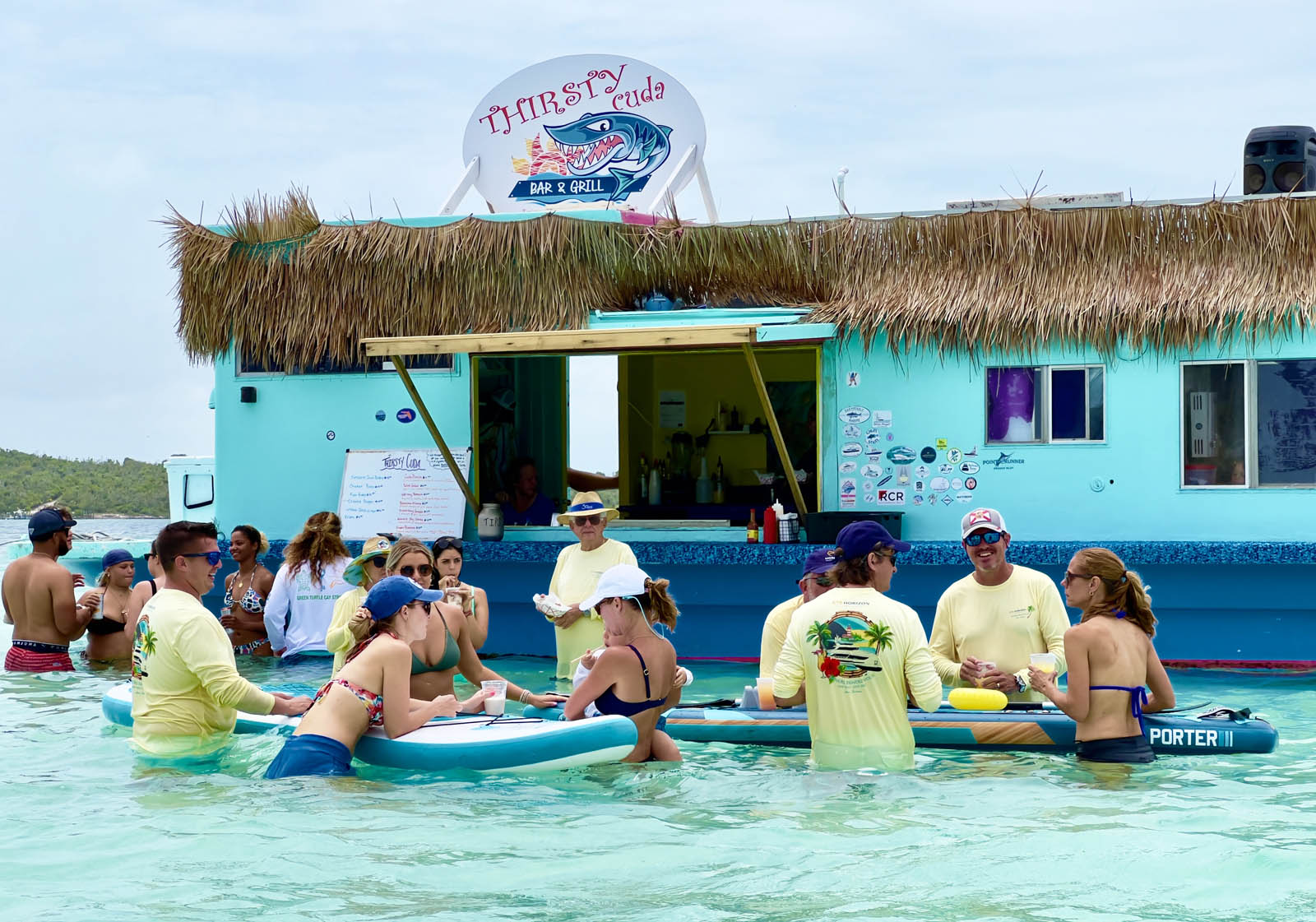 Thirsty Cuba swim up bar at Tahiti Beach