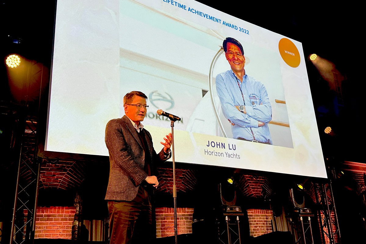 Horizon Yachts Founder and CEO John Lu Wins Lifetime Achievement Award Image