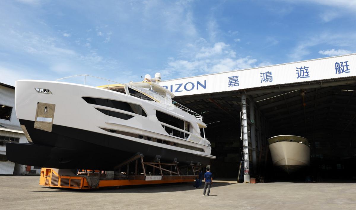 Horizon FD85 Hull Three Prepares for Final Testing Before August Launch Image
