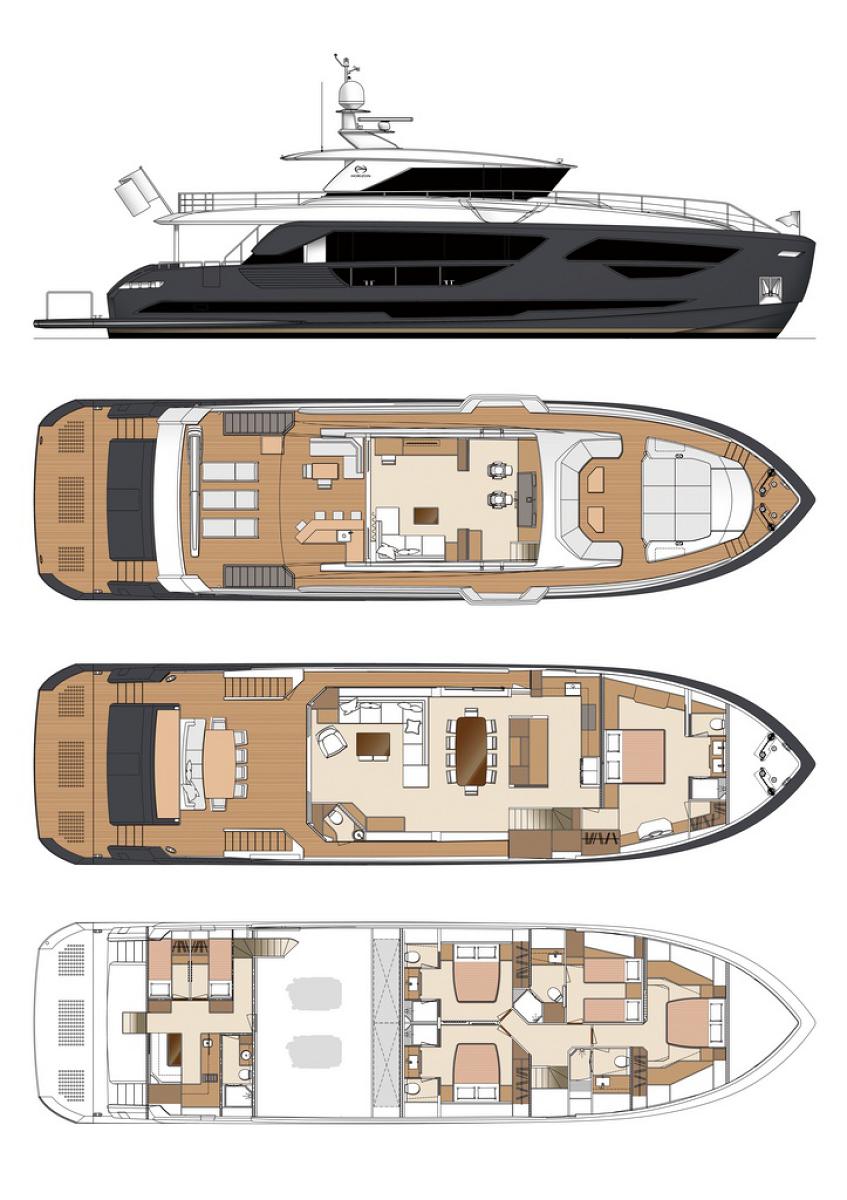 Two Horizon FD87 Skyline Yachts to Make European Debut at the 2019 Cannes Yachting Festival