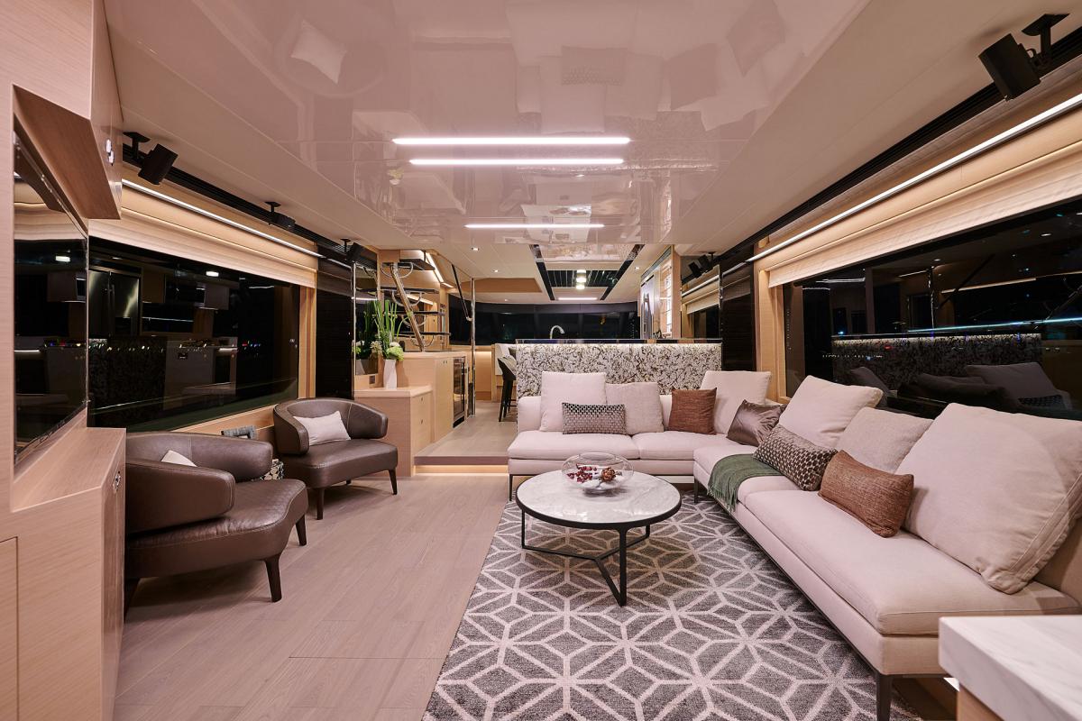 Owner Driven Designs a New CC115 Superyacht the New V68 and a Wide Array of Powercats Highlight the Horizon Yachts Showcase at 2018 Flibs