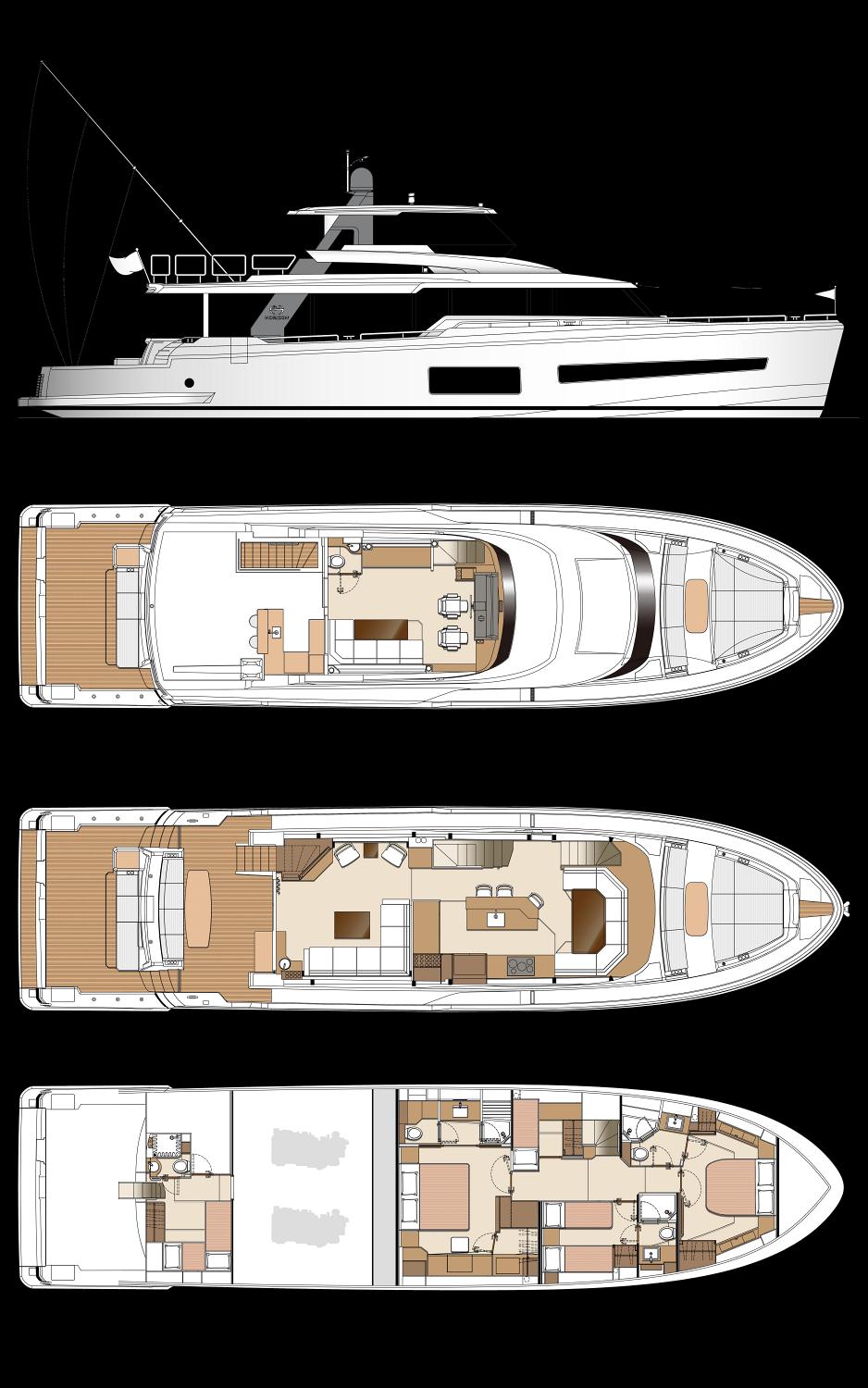 V77 CMY Yacht
